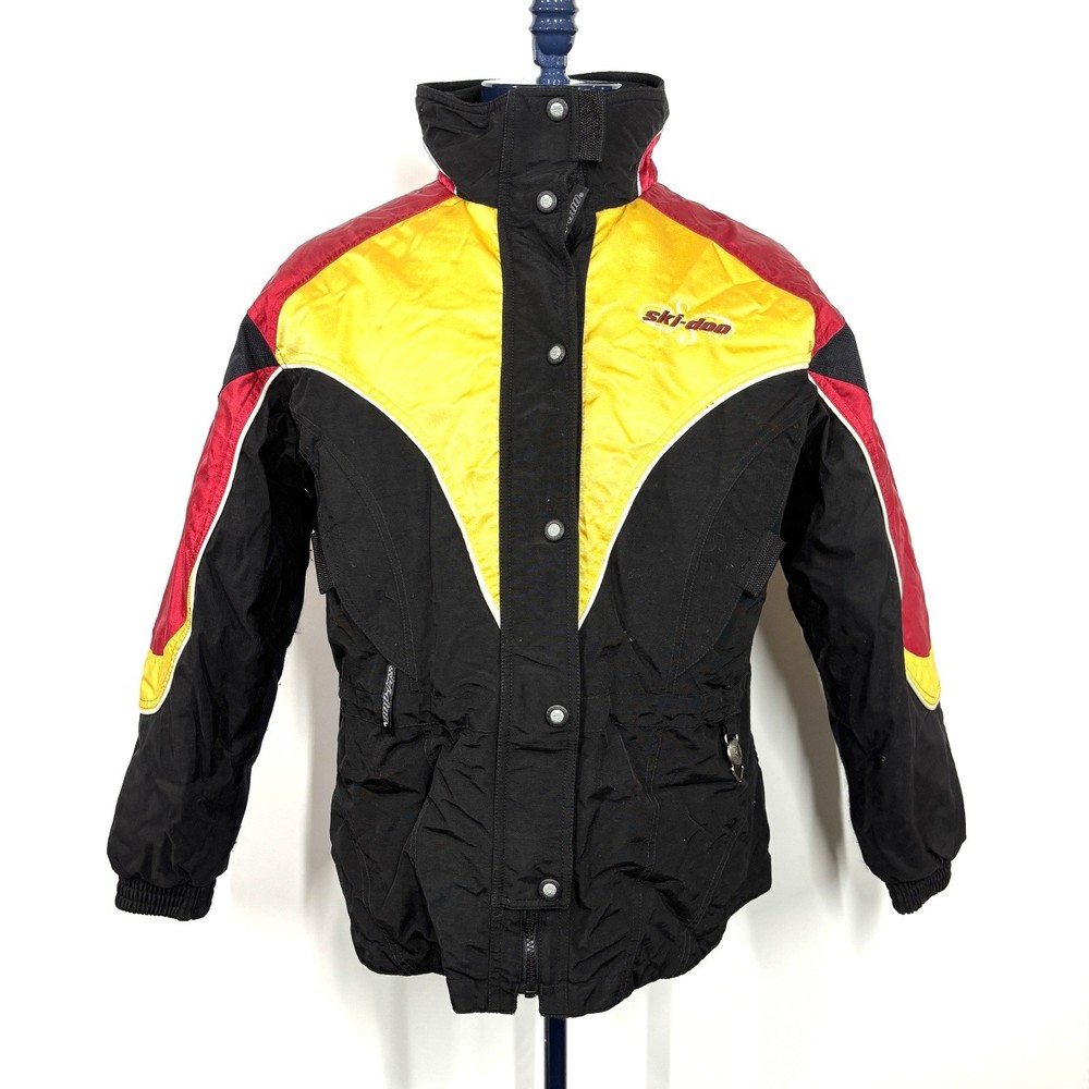 Ski Doo Black Yellow Red Snowmobile Jacket Men's Medium