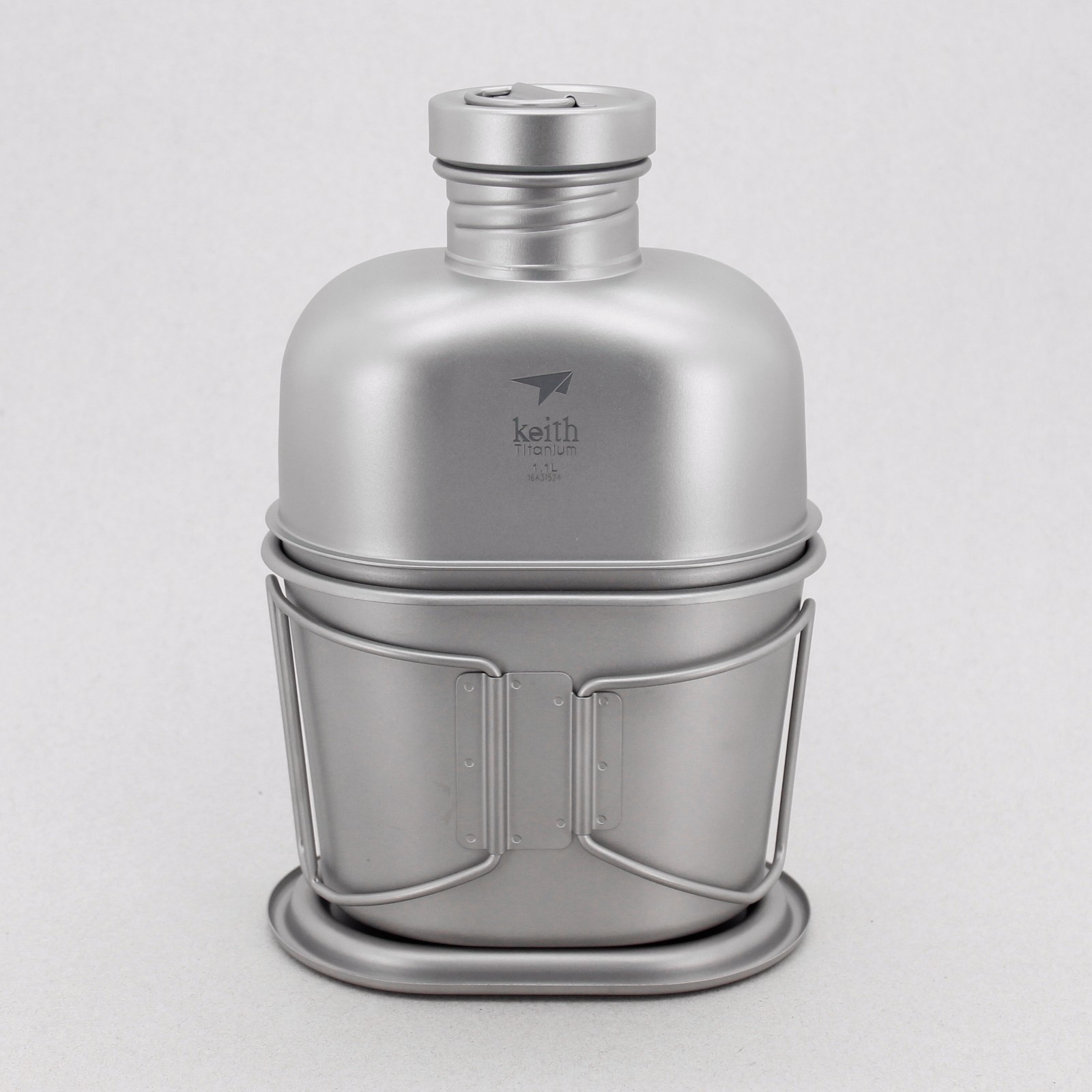 Keith Titanium Ti3060 Canteen Mess Kit - New Ultralight Carrying Pouch