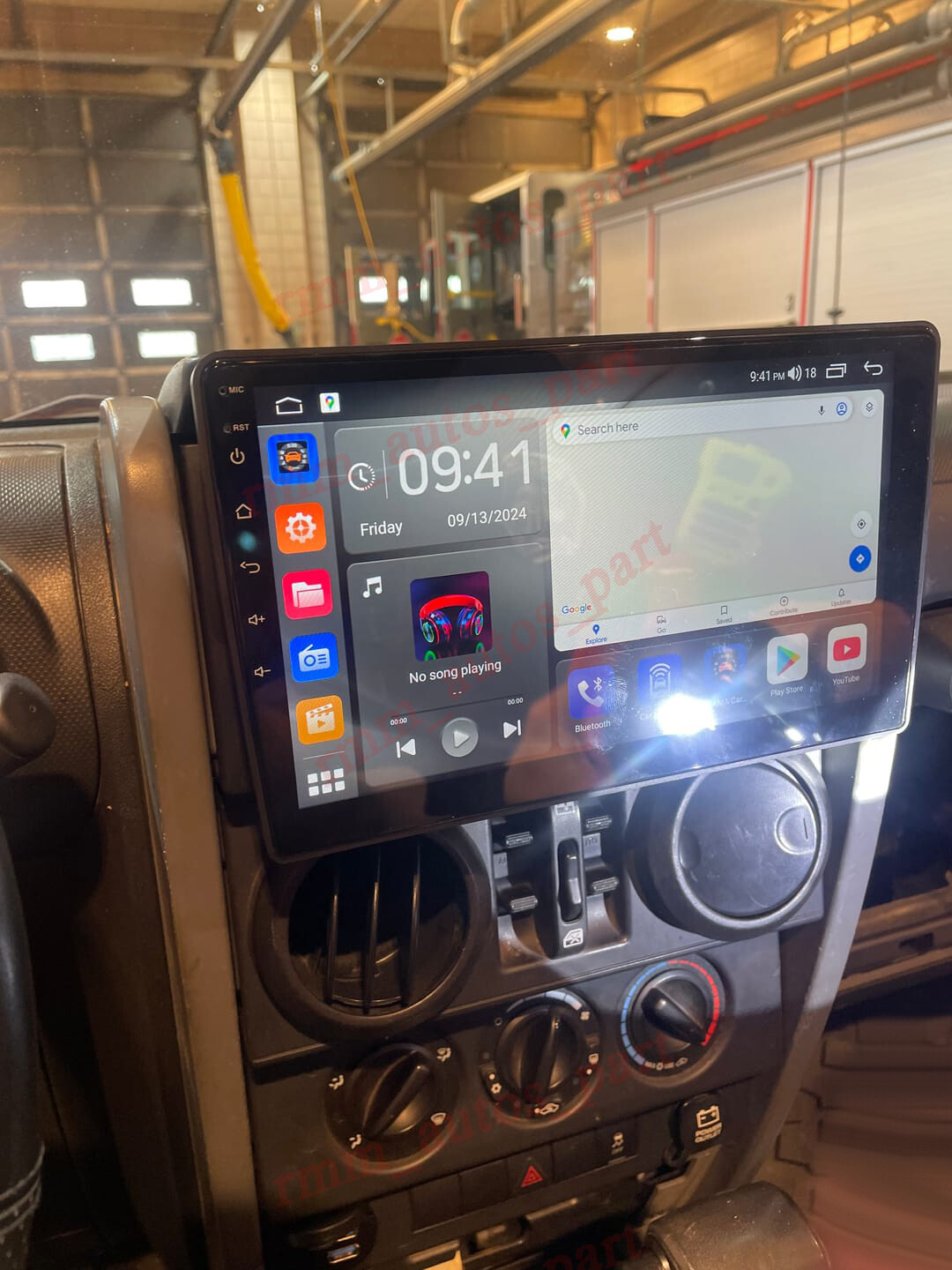 Car Stereo Radio For Jeep Wrangler 2007-2017 Android 13 Apple Carplay GPS WIFI