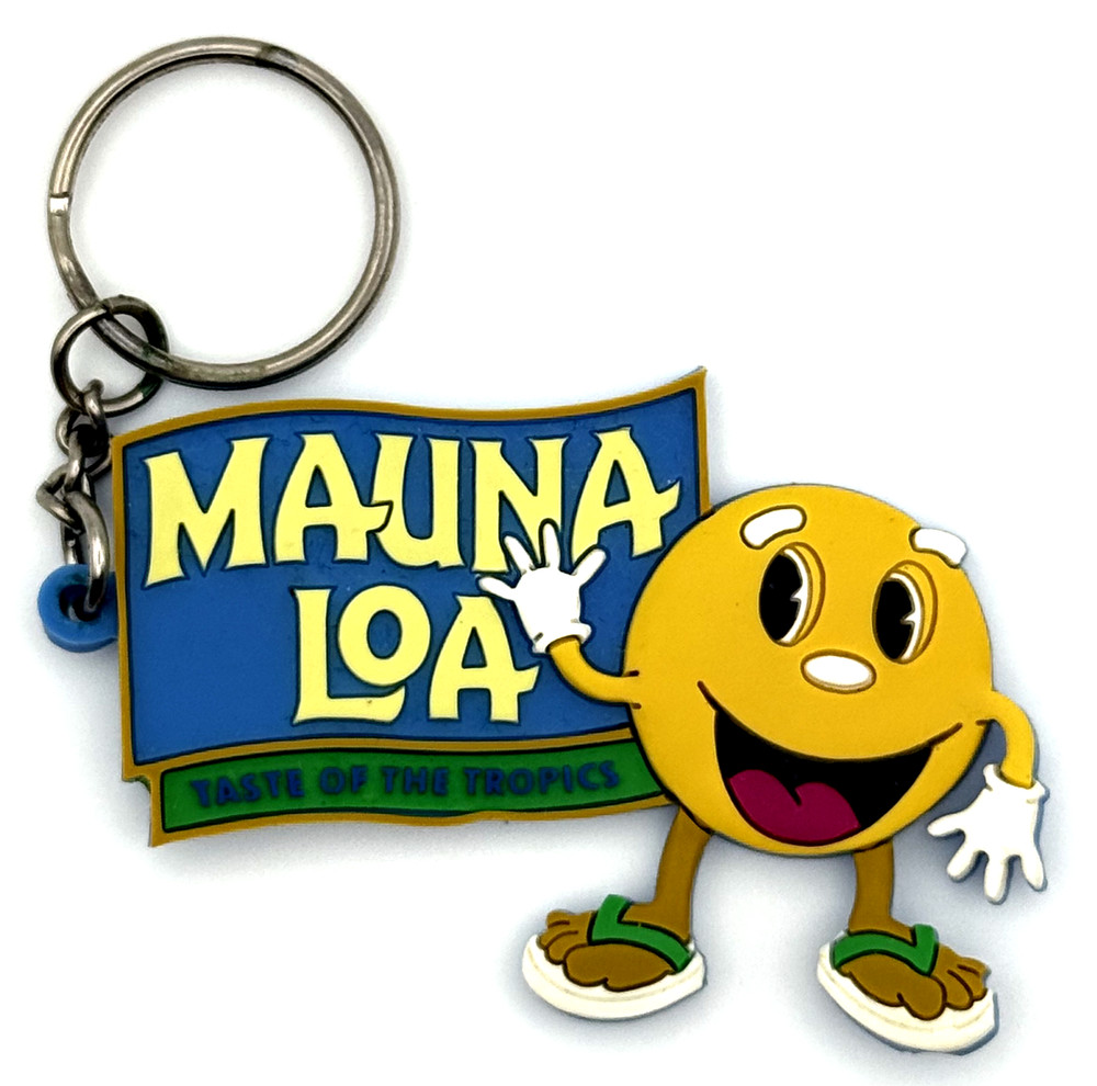 Mauna Loa Macadamia Nut Keychain Featuring Mac Nut Buddy Mascot