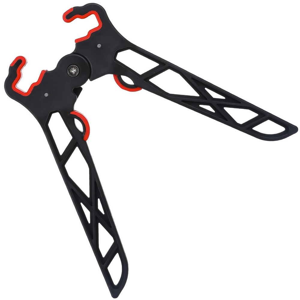 Folding Bow Stabilizer Stand 7 inches long, maximum width: 4", Black and red