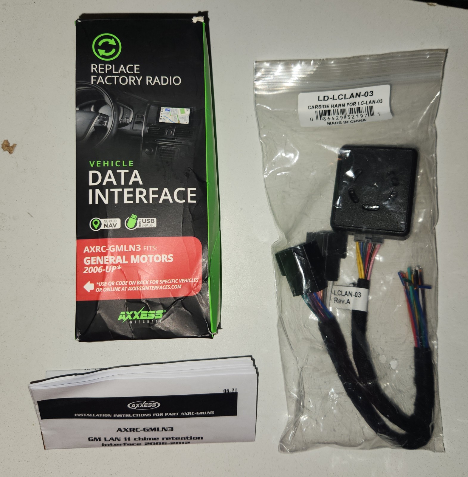 Axxess LC-GMRC-LAN-03 Radio Replacement Interface GM 2006-Up Retains Chimes