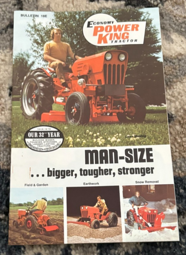 Power King DCPA26 Tractor Brochure, Vintage Farm Literature