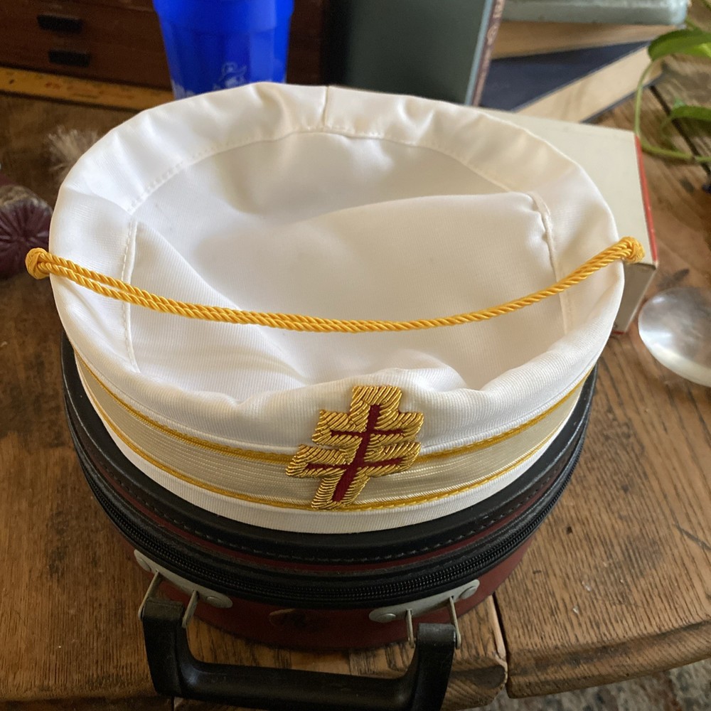 Vintage Masonic Cap 33rd Degree 7 1/4 Scottish Rite