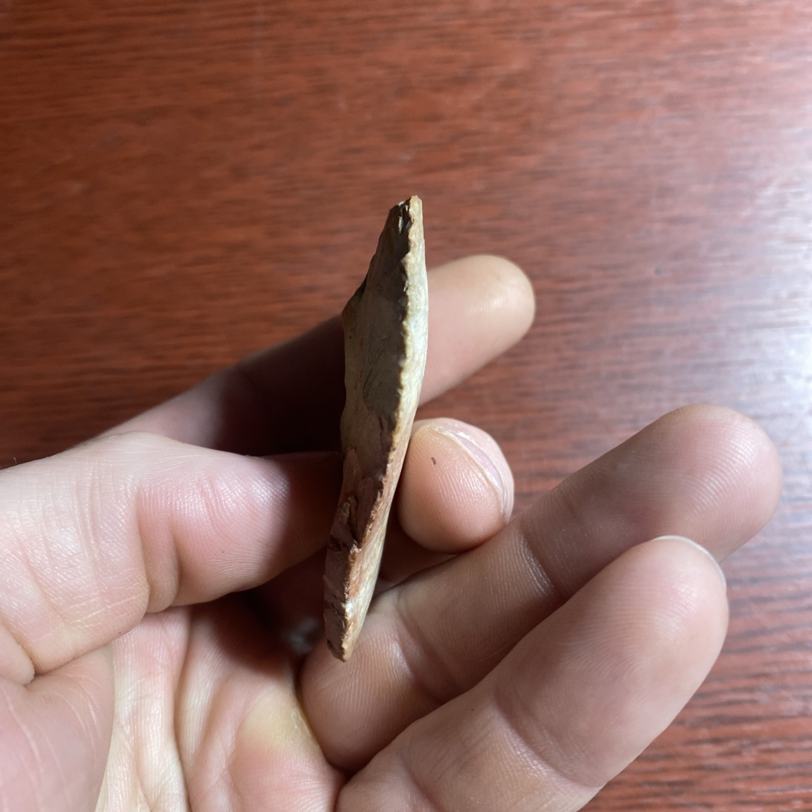 MLC s8236 2 1/4” Archaic Knife Blade Arrowhead Wisconsin Stone Artifact