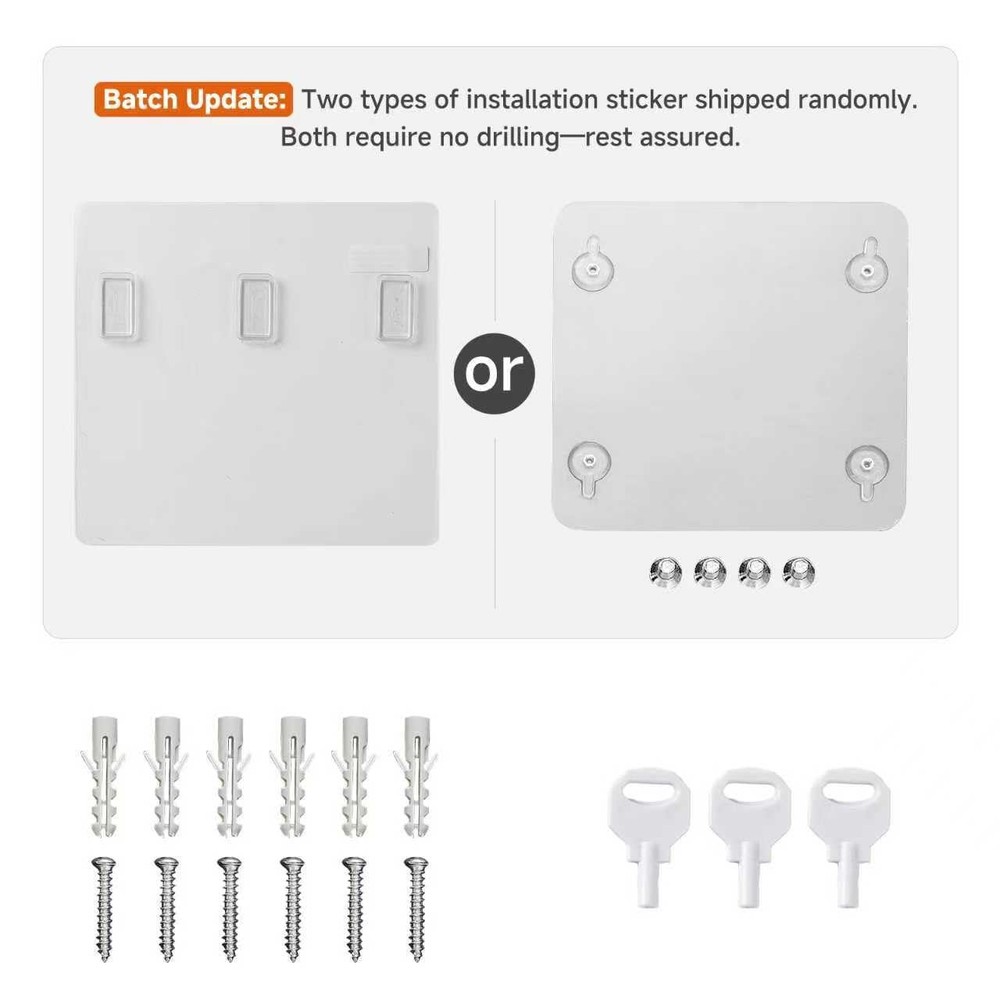 3 Chamber Wall Mounted Soap Dispenser Lockable High Capacity Durable ABS