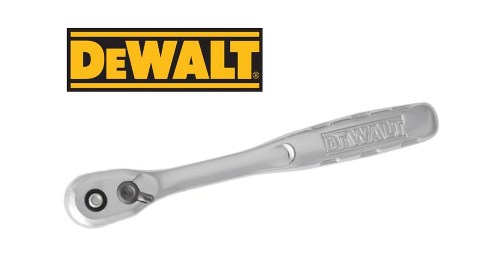 New DeWalt Ratchet Set, Quick Release, Pear Head, 72 Teeth, Polished, Nice.