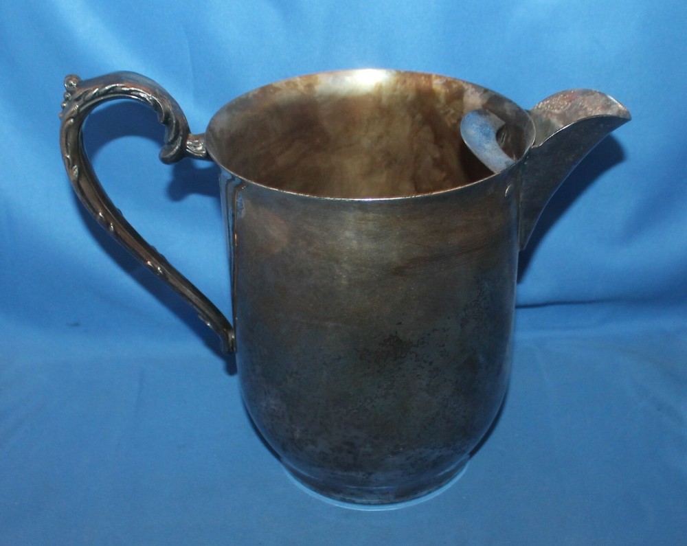 Sheridan Silver On Copper Water Pitcher
