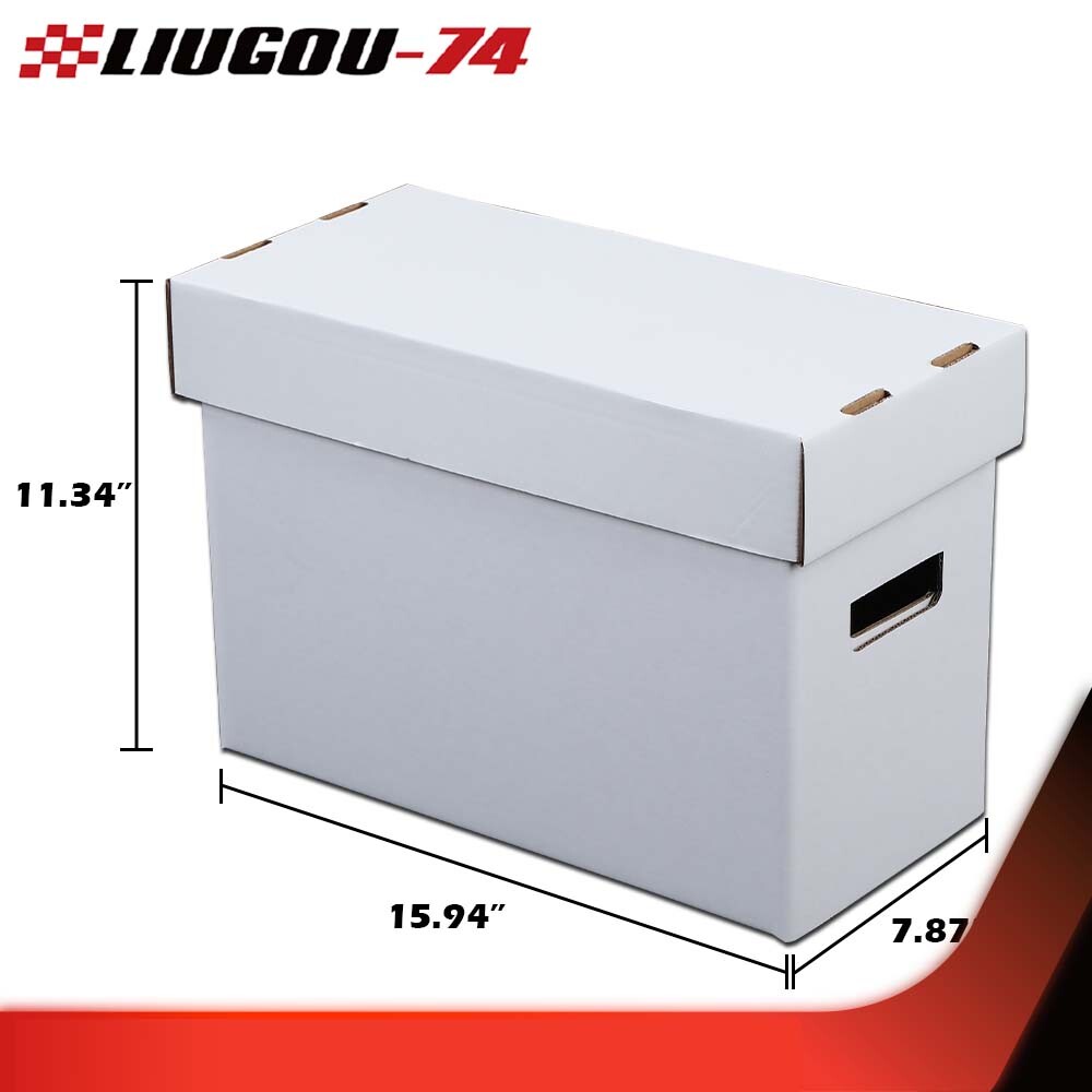 3Pack Comic Books Storage Boxes Short Holds 150-175 Stackable Durable Archive