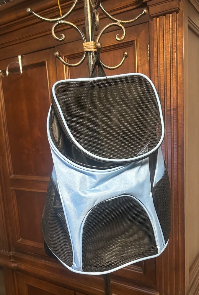 Breathable Backpack Pet Carrier - Adjustable Straps, Side Pockets, Large Opening