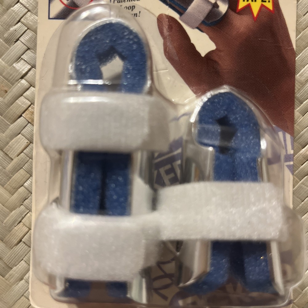 Eckerd 2-Sided Finger Splints Medium & Large (2” & 2 3/4”) Hook & Loop Fasteners