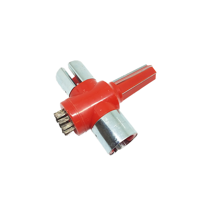 Battery Post and terminal cleaner, Plastic, Red