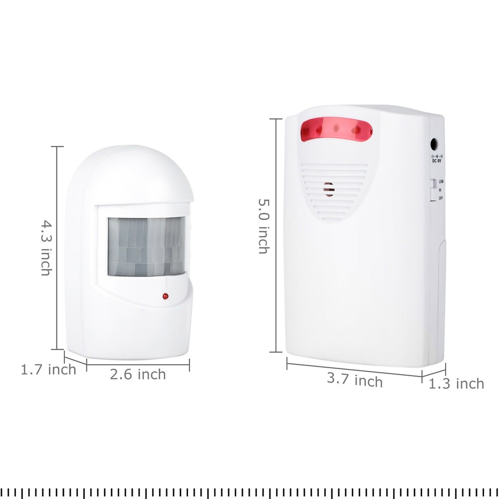 Wireless Driveway Alarm Infrared Motion Sensor Home Garage Alert Security System