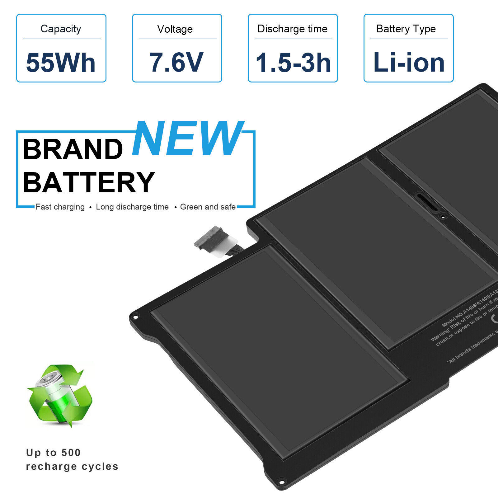 Lot 50x A1496 A1466 Battery For MacBook Air 13' A1369 A1405 A1377 2013 2014 2015