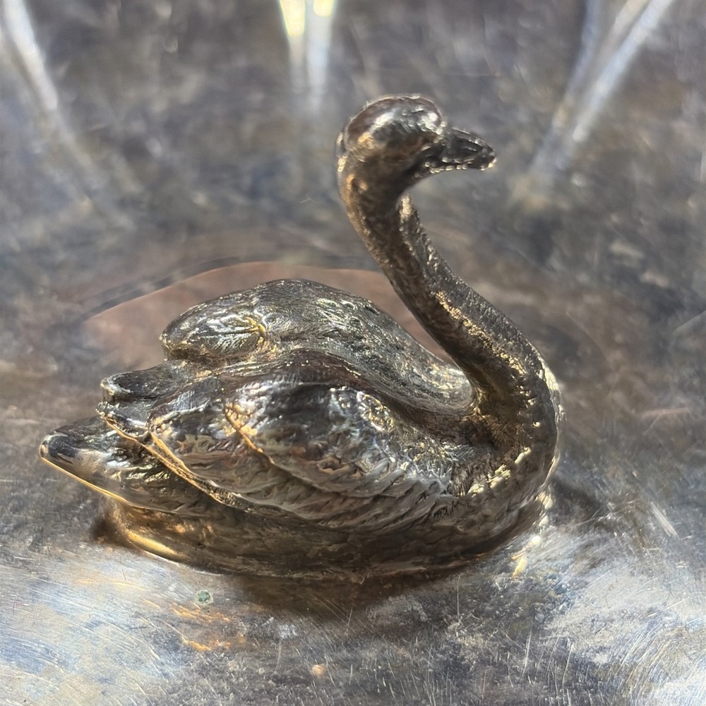 Post 1900 Reed & Barton Antique Swan Dish