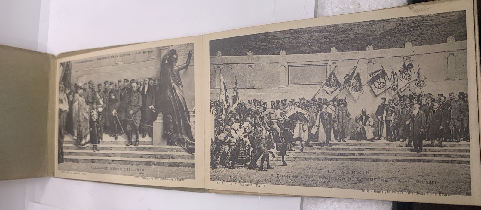 Souvenir Book, Panthéon de la Guerre Cards, 1918 Paris, WW I Images, Set Of 20