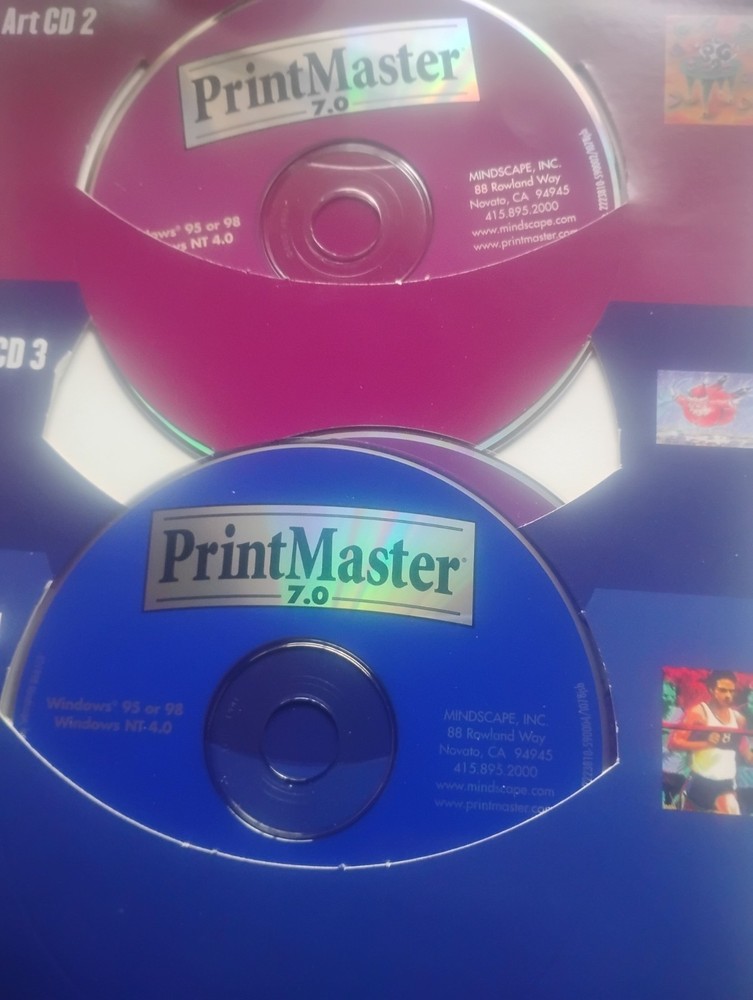 PrintMaster Premier 7.0 Desktop Publishing Software CD for Windows 95 98 NT 4.0