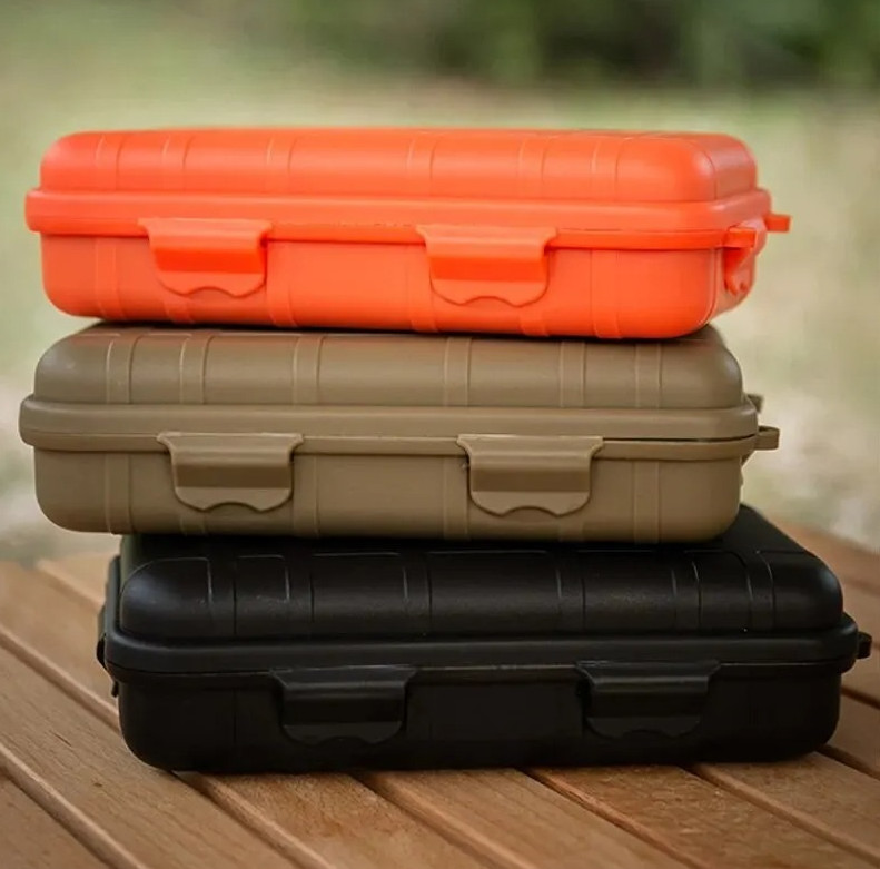 1pc EDC Waterproof Survival Storage Box Outdoor Camping Shockproof Case - NEW