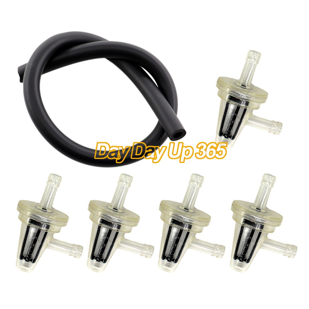 Inline Fuel Filter Right Angle for Atv Dirt Bike Motorcycle w/ 1ft 6*9 Fuel Line
