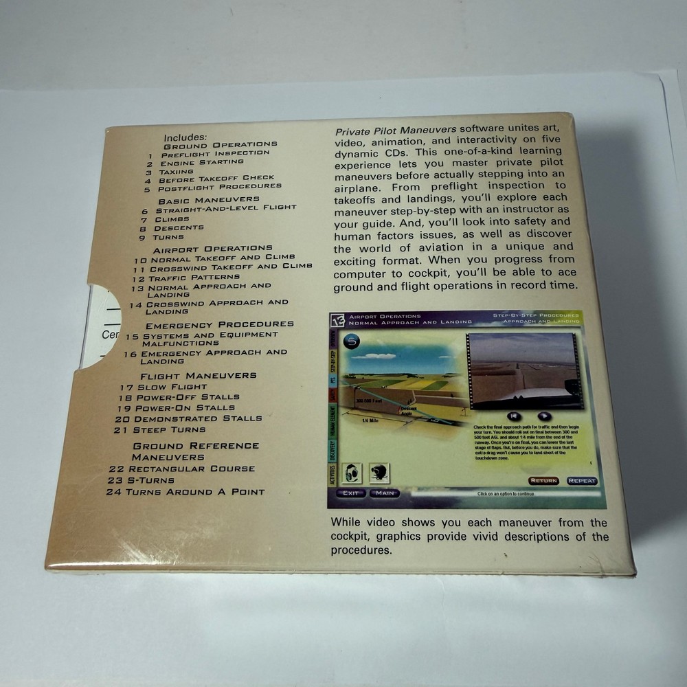 Private Pilot Maneuvers Training Software 5 CD Set