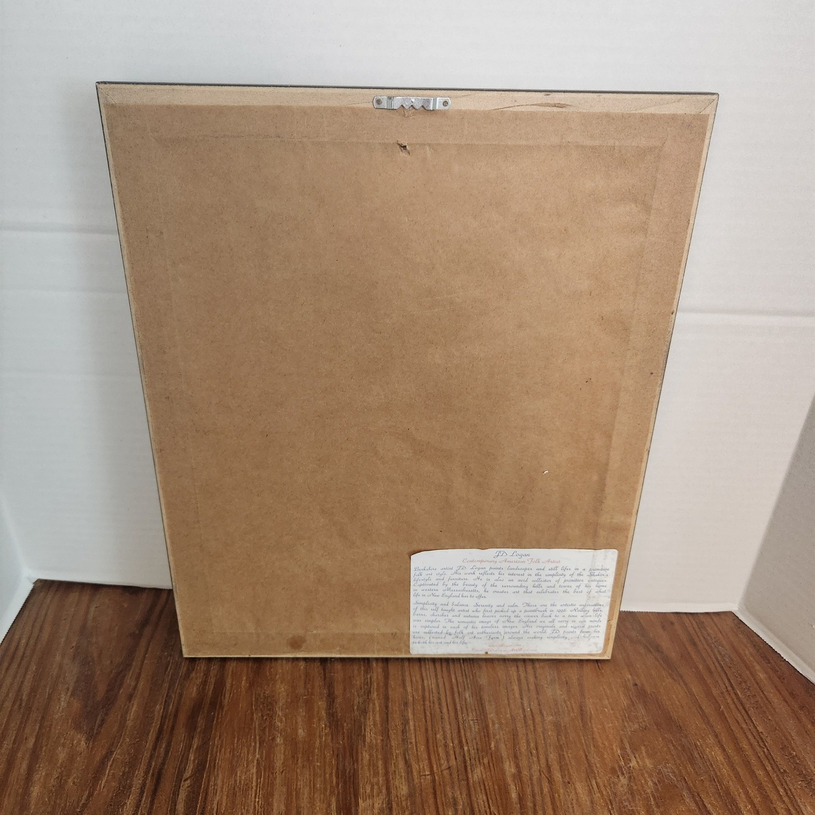 JD Logan Contemporary American Folk Art Framed Print Black Frame Barn Flag Farm