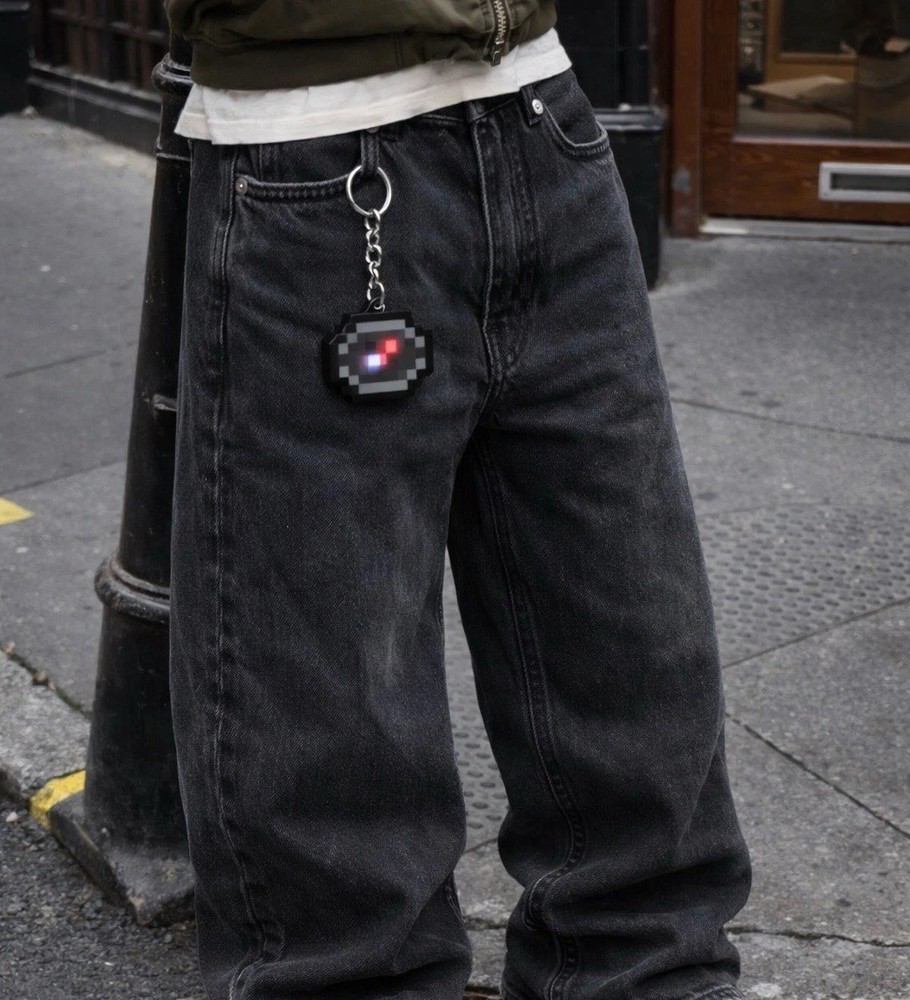 MC LED compass keychain