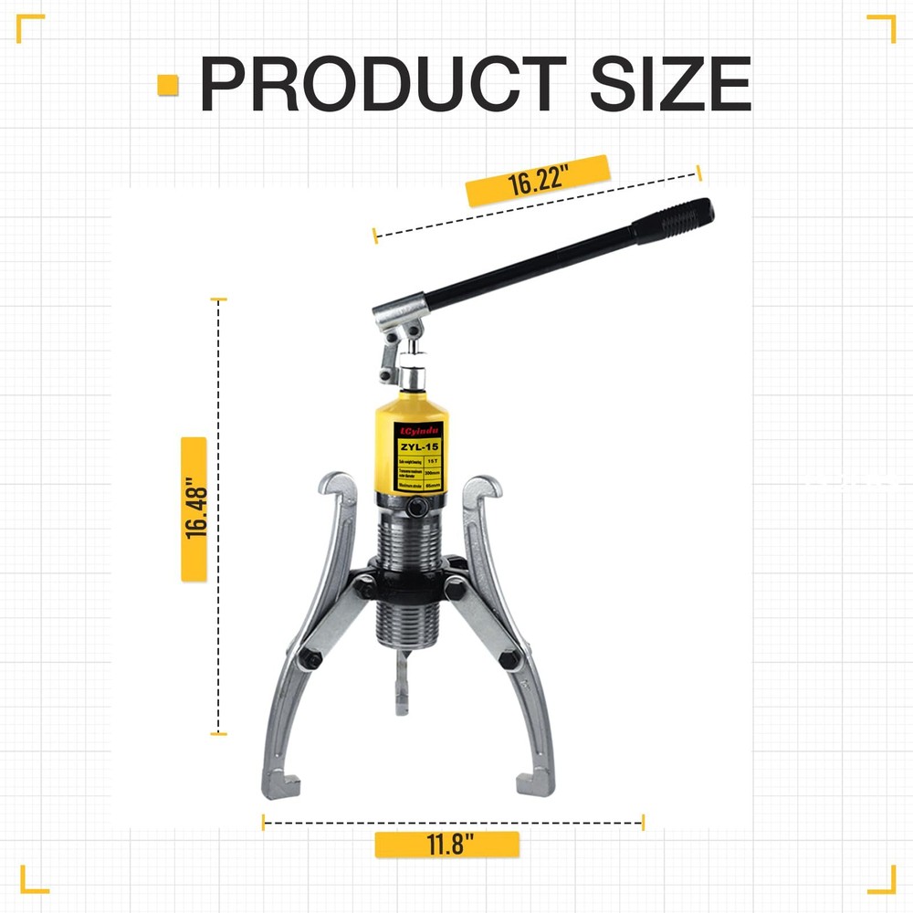 Bearing Puller w/2/3 Jaws Heavy Duty Hydraulic Puller Hydraulic Gear Puller