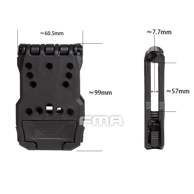 Fma Jacket Slot Leg Thigh Strap Drop Adapter&Quick Dual Release Belt Loop