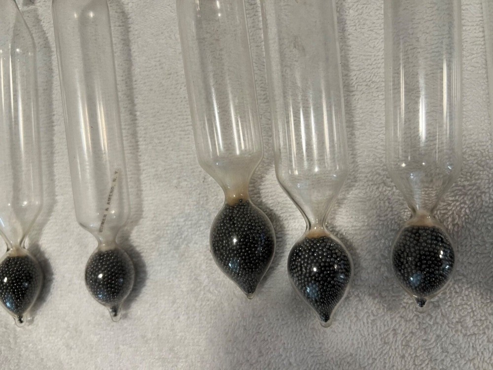 6 Vintage Scientific Floating Thermometers 