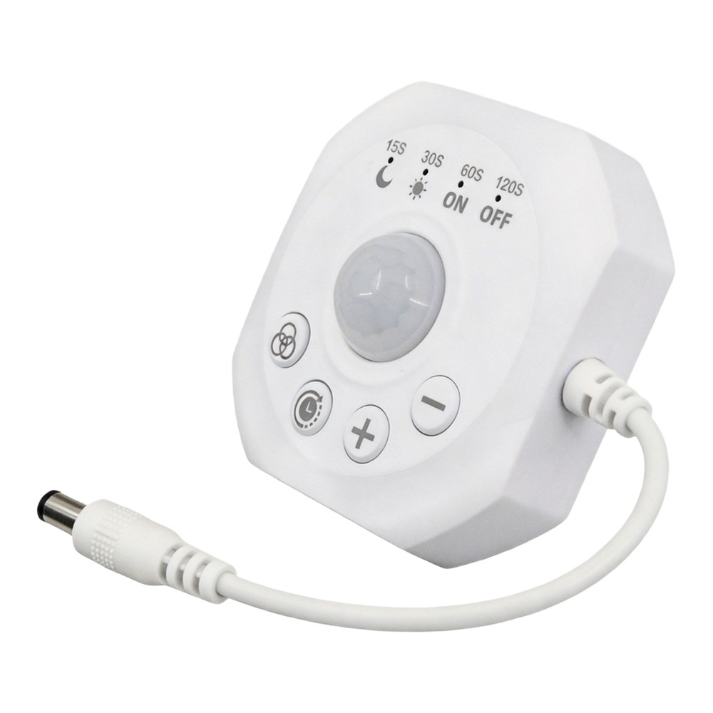 Monochrome LED Dimming Controller with PIR Motion Detection ABS Housing