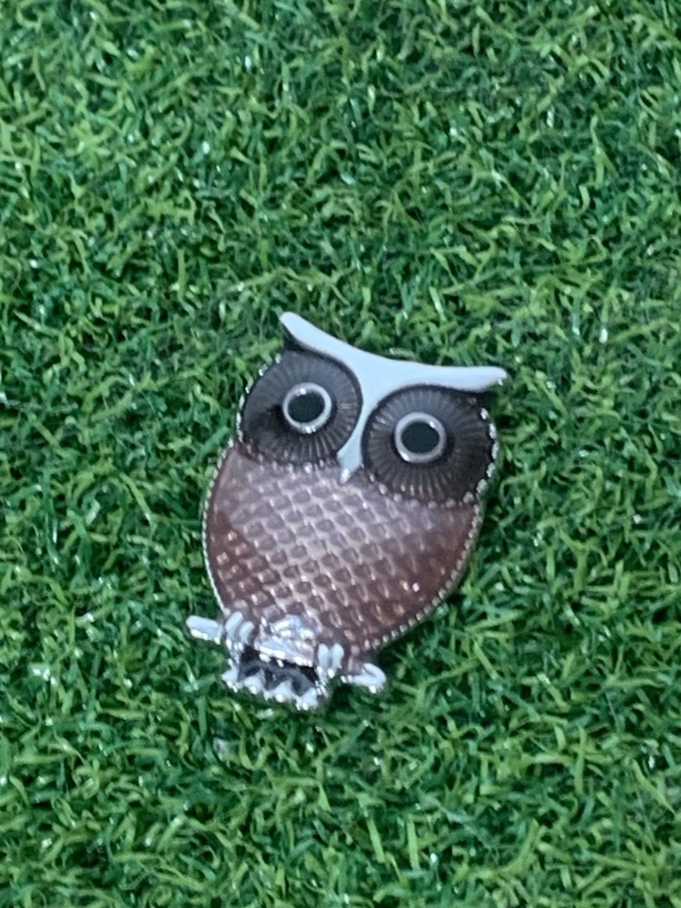 Owl Golf Ball Marker