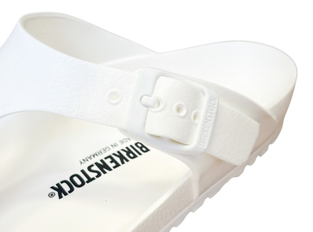Birkenstock Unisex Gizeh Eva Sandals Euro Sz 40 US Women's 9 Men's 12 White NIB