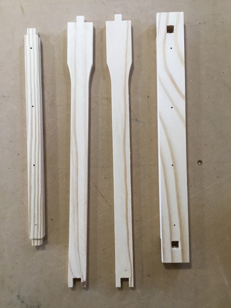 2 pack- assembled Layens frames with wire- ready for starter strip; made by hand