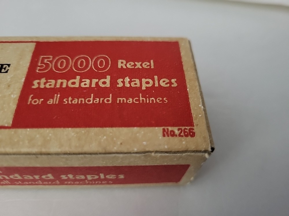 Vintage Rexel Standard Staples: Open Box