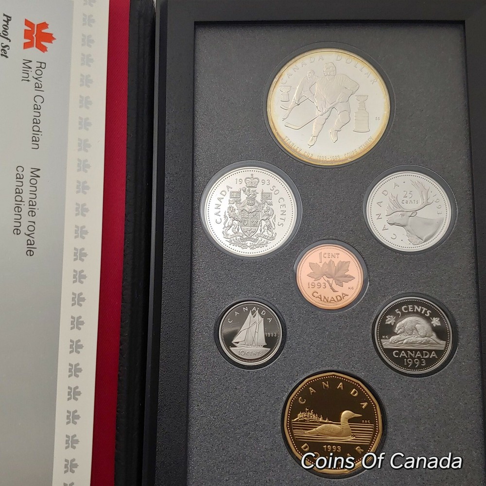 1993 Canada 7 Coin Prestige Silver Dollar PROOF Set - DEEP CAMEO #coinsofcanada