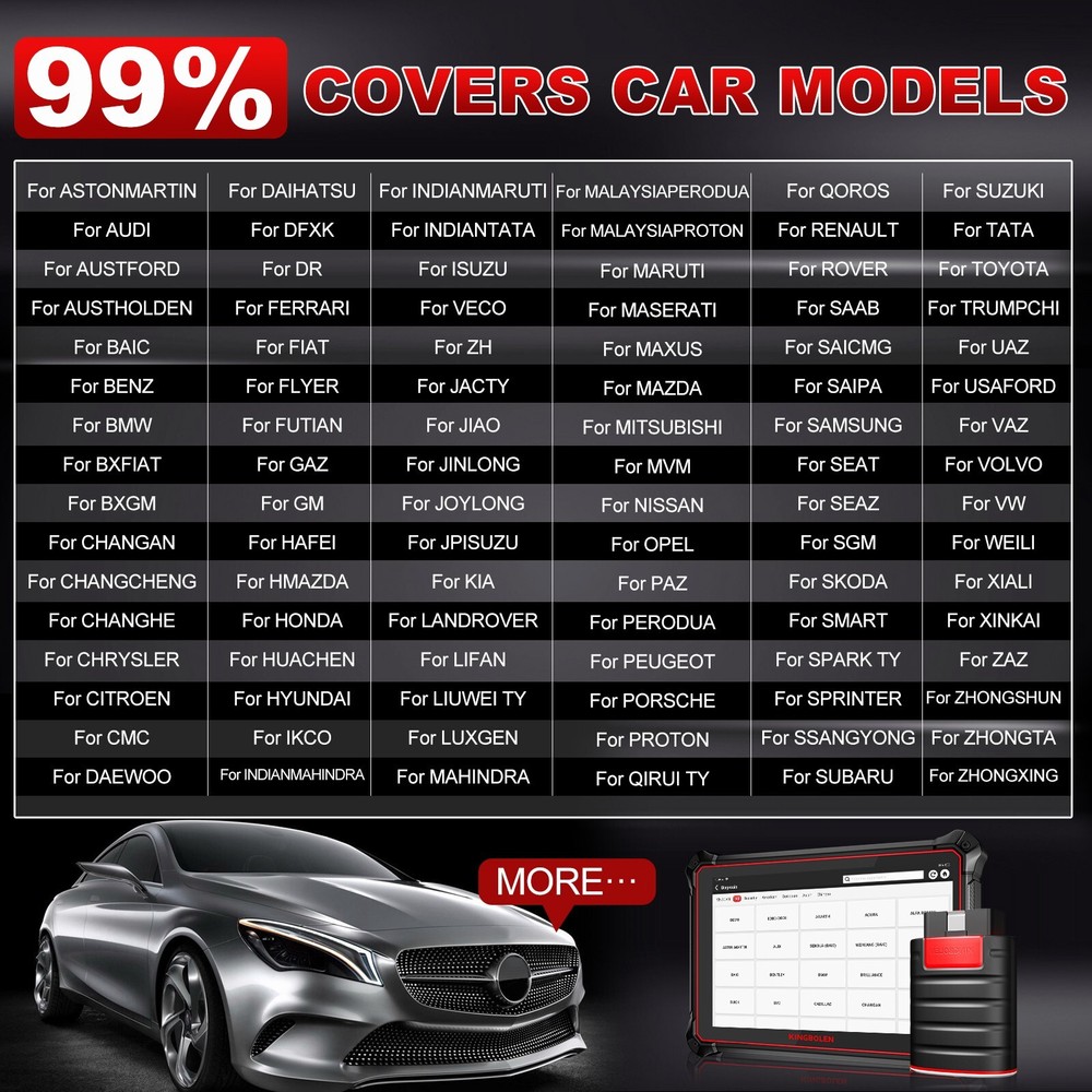 Kingbolen K10 PRO 5 V+ Bidirectional Key Coding OBD2 Scanner Car Diagnostic Tool