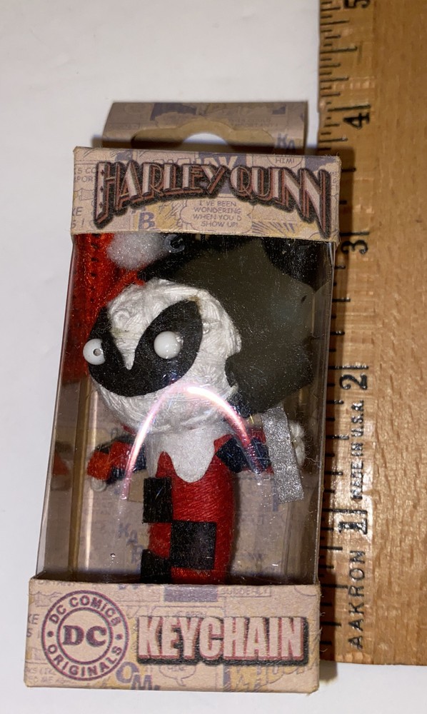 DC COMICS BATMAN HARLEY QUINN STRING DOLL KEY CHAIN