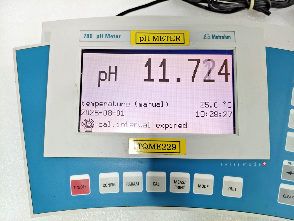 Metrohm 780 pH Meter With Power Supply 780PH