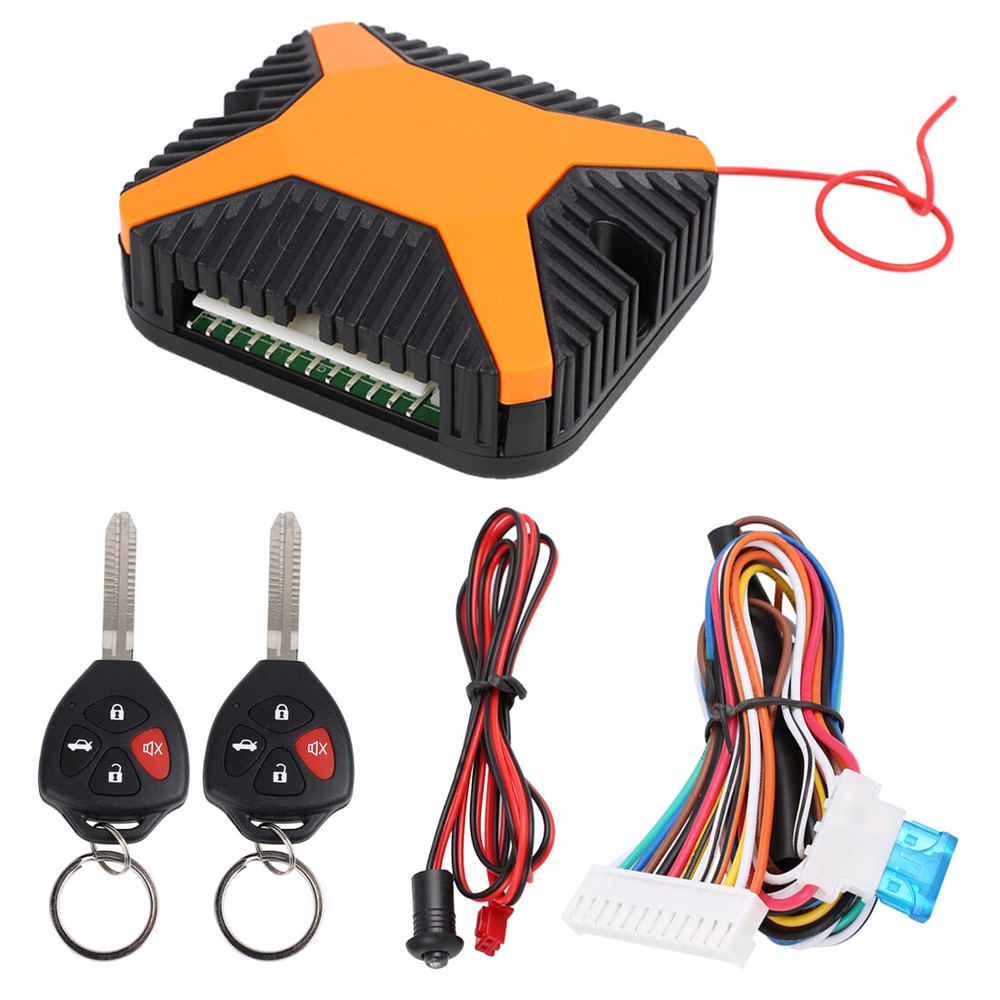 DC 12V Auto Car Lock Keyless Entry System Remote Control W Blank Key for Toyota