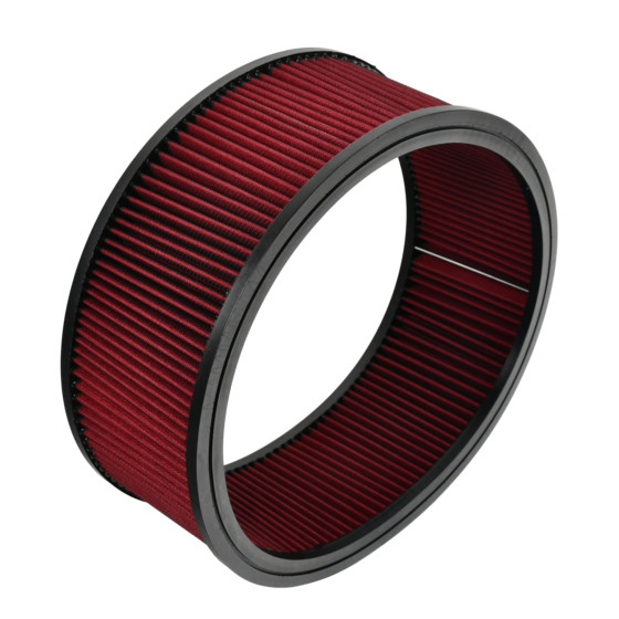 14" X 5" Washable & Reusable Round Air Cleaner Filter Element Replacement Red