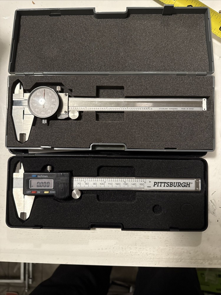 Vtg AMTOS  6" Dial Caliper . Pittsburgh