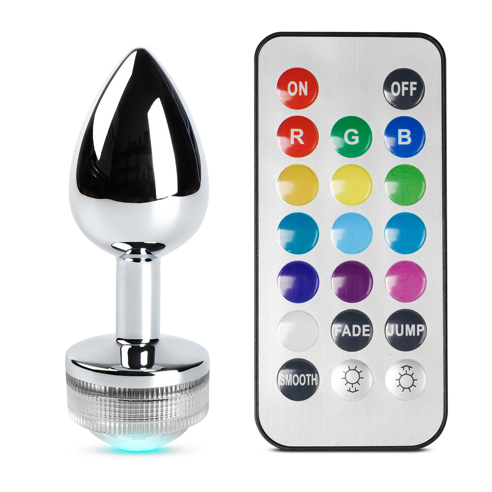 L.E.D Light Up Butt Plug with 20 Key Remote Control Anal Booty Night Light Show