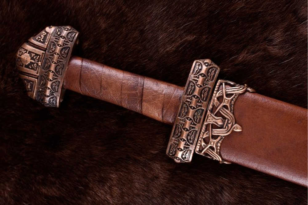 Viking Sword (Eigg Island) with leather grip