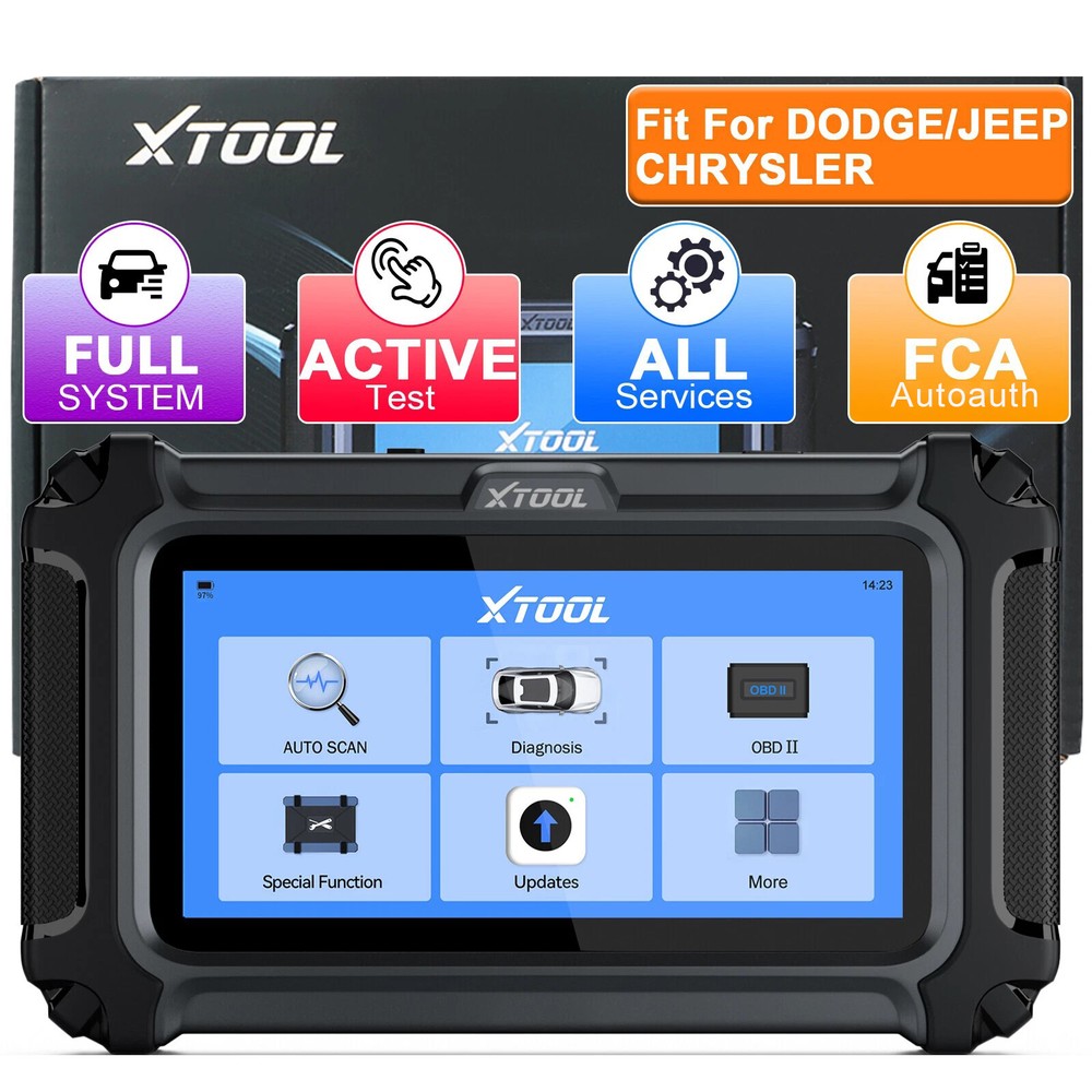 XTOOL Full System Bidirectional Scan Tool OBD2 Scanner for Chrysler Dodge Jeep