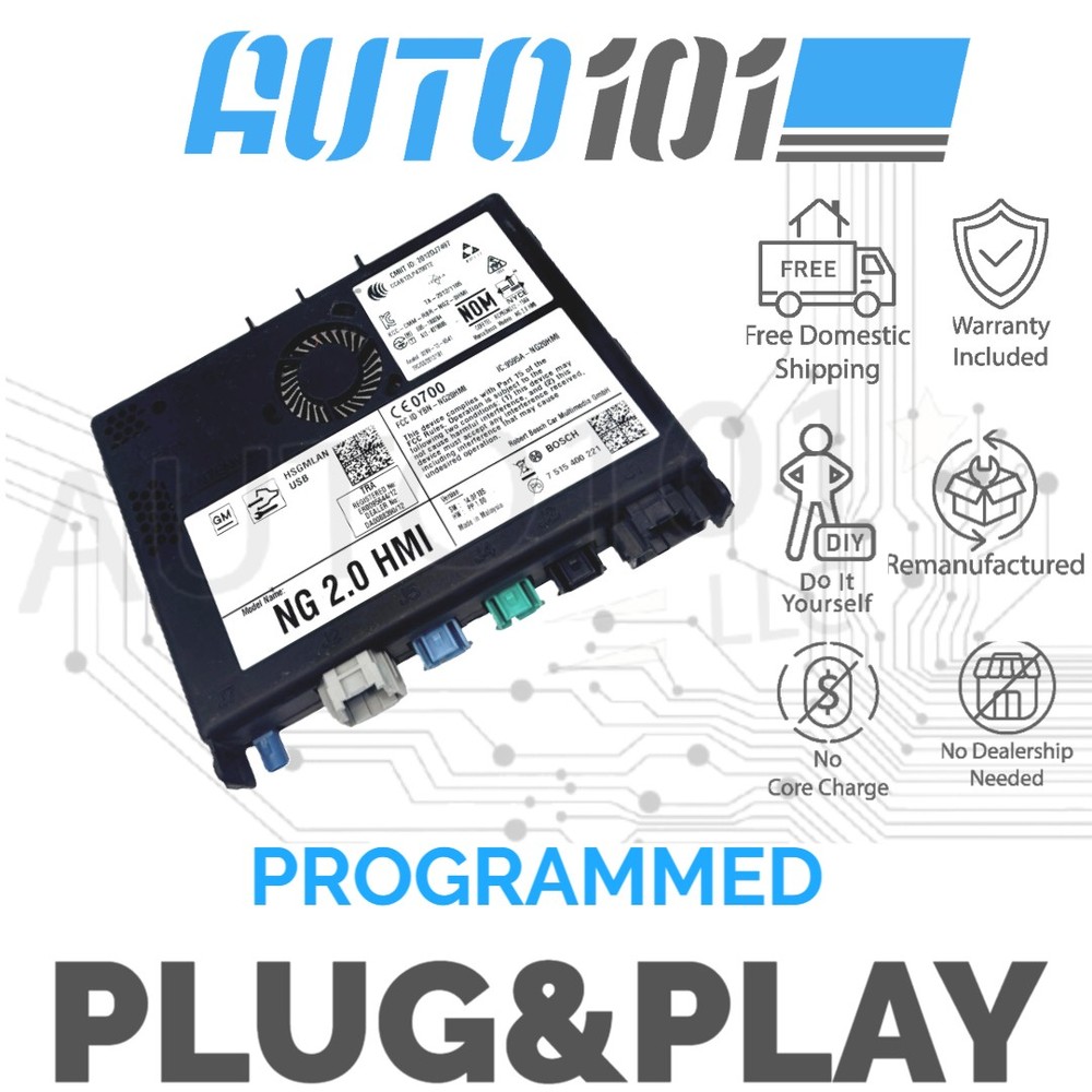 VIN Programmed 2013-2014 Cadillac XTS Human Interface Module 2.0 W-NAV 23266008
