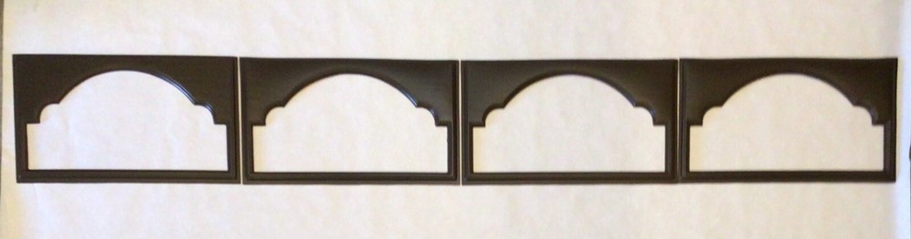 8 Amarr Cathedral Replacement Insert for Short Panel Amar Garage Door Dark Brown