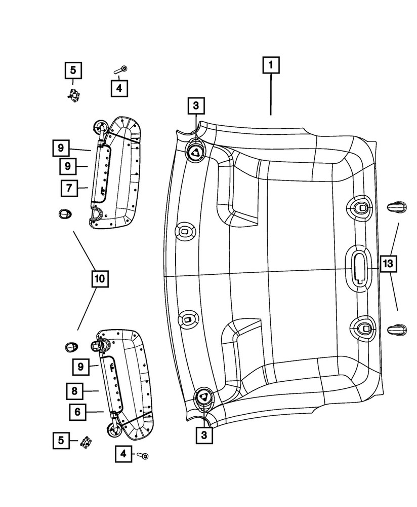 Genuine Mopar Coat Hook 5VT85DX9AA