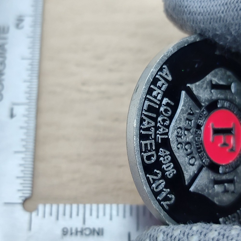 Bellevue Professional Fire Fighters Affiliated 2012 Challenge Coin