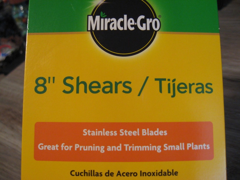 Miracle Gro 8" Lightweight Shears - Gardening Clippers Scissors Pruning Tool