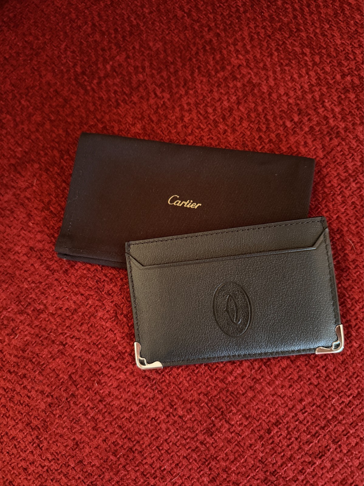 Cartier Cardholder Wallet Black Leather | NEW |Collectible Promotional AD Gift